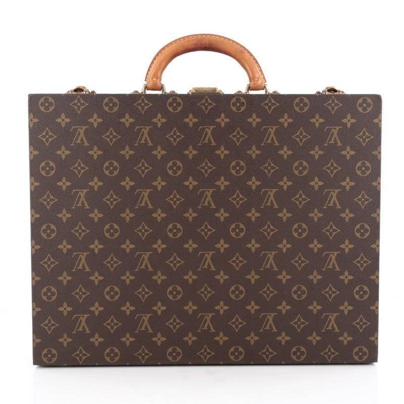 Louis Vuitton President Classeur Briefcase Monogram Canvas In Good Condition In NY, NY