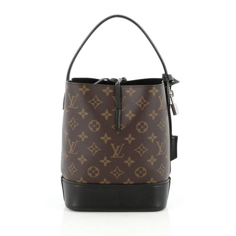 Black Louis Vuitton NN14 Idole Bucket Bag Monogram Canvas and Leather PM 