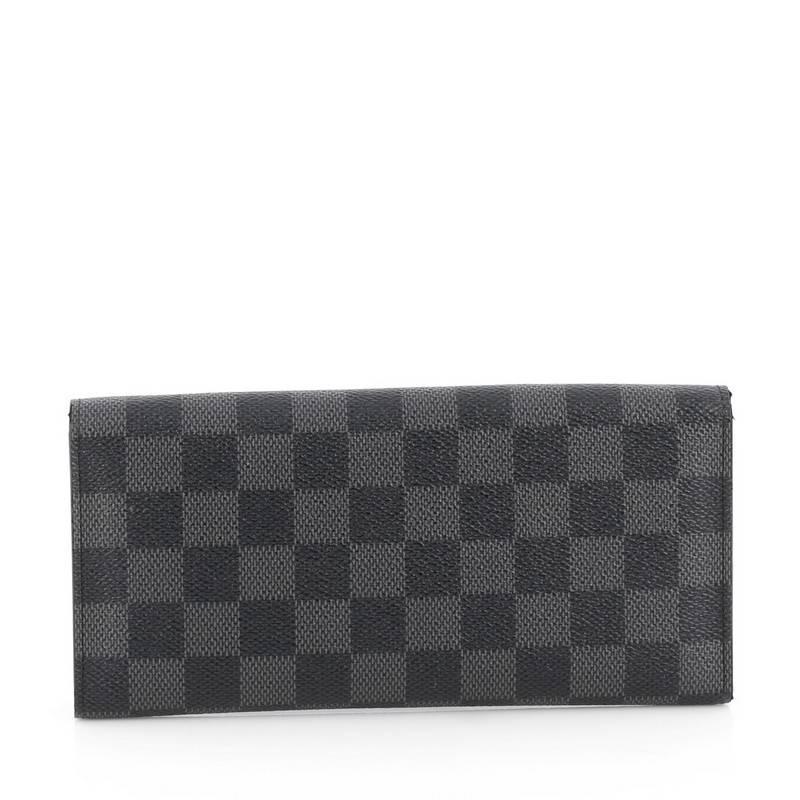 Louis Vuitton Adjustable Wallet Damier Graphite In Good Condition In NY, NY