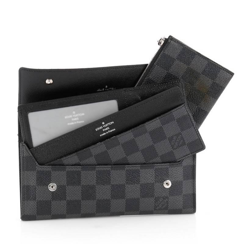 Louis Vuitton Adjustable Wallet Damier Graphite 3