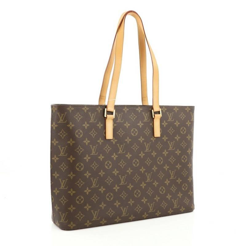 Brown Louis Vuitton Luco Handbag Monogram Canvas