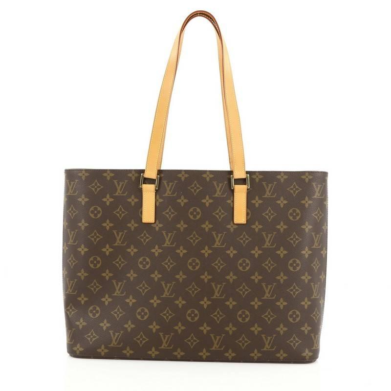 Louis Vuitton Luco Handbag Monogram Canvas In Good Condition In NY, NY