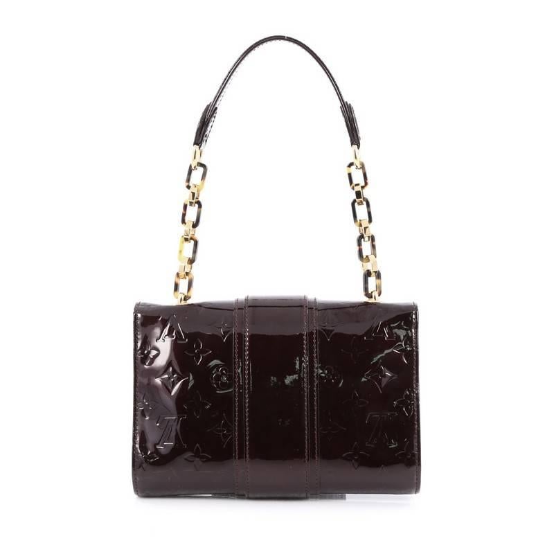 Louis Vuitton Vermont Avenue Monogram Vernis Handbag  In Good Condition In NY, NY