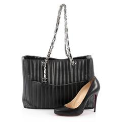 Chanel Mademoiselle Tote Vertical Quilt Lambskin
