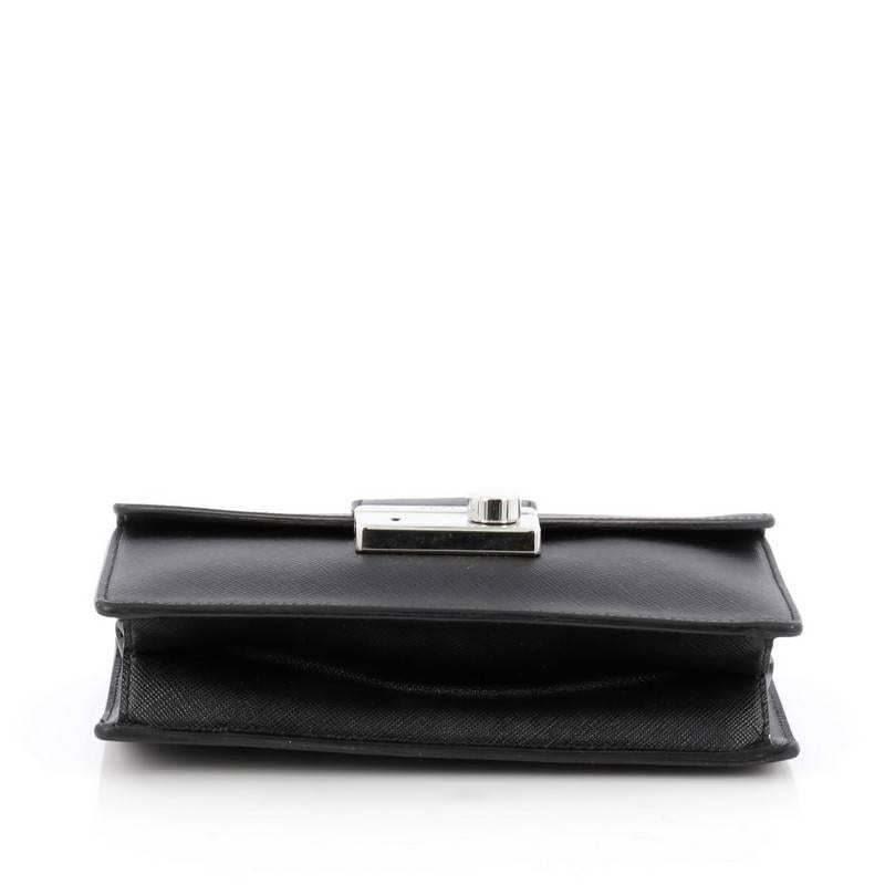 Prada Convertible Sound Bag Vernice Saffiano Leather Mini In Good Condition In NY, NY