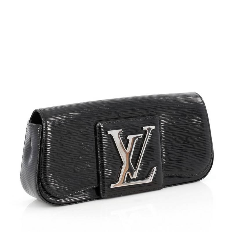 Black Louis Vuitton Clutch Electric Epi Leather