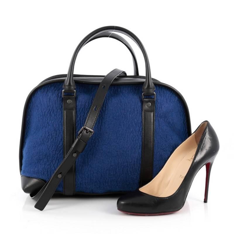 Proenza Schouler Bergen Duffle Bag Felt With Leather At 1stdibs