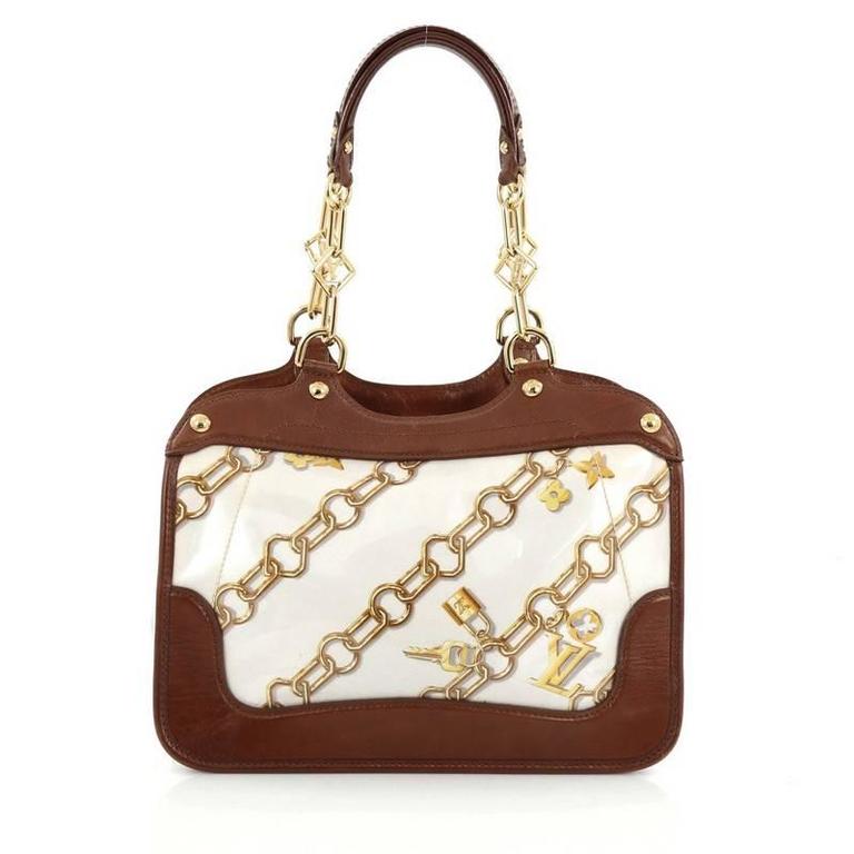 Louis Vuitton Charms Cabas PVC Over Monogram Silk at 1stdibs