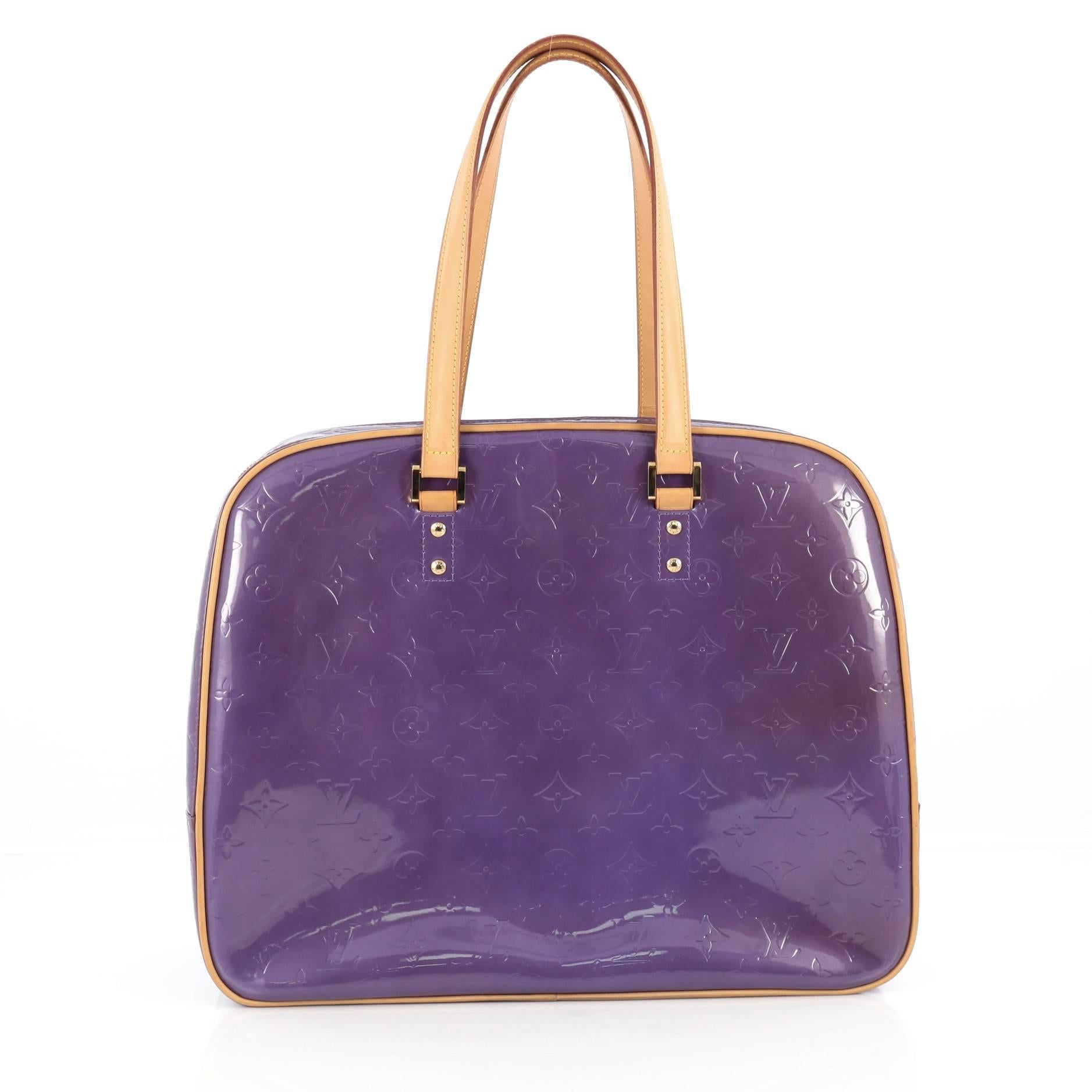 Louis Vuitton Sutton Handbag Monogram Vernis In Good Condition In NY, NY