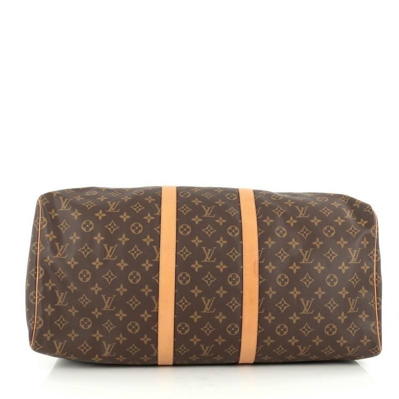 Women's or Men's Louis Vuitton Keepall Bag Monogram Canvas 55