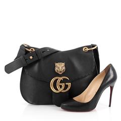 Gucci GG Marmont Animalier Shoulder Bag Leather Medium