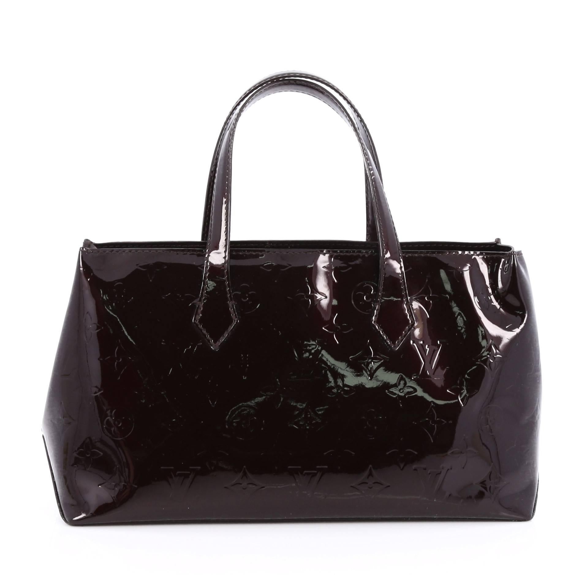 Louis Vuitton Wilshire Handbag Monogram Vernis PM In Good Condition In NY, NY