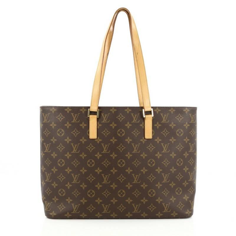 Louis Vuitton Luco Handbag Monogram Canvas In Good Condition In NY, NY