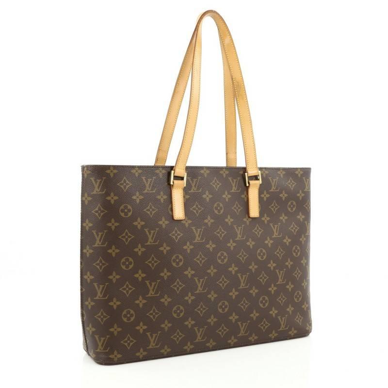 Black Louis Vuitton Luco Handbag Monogram Canvas