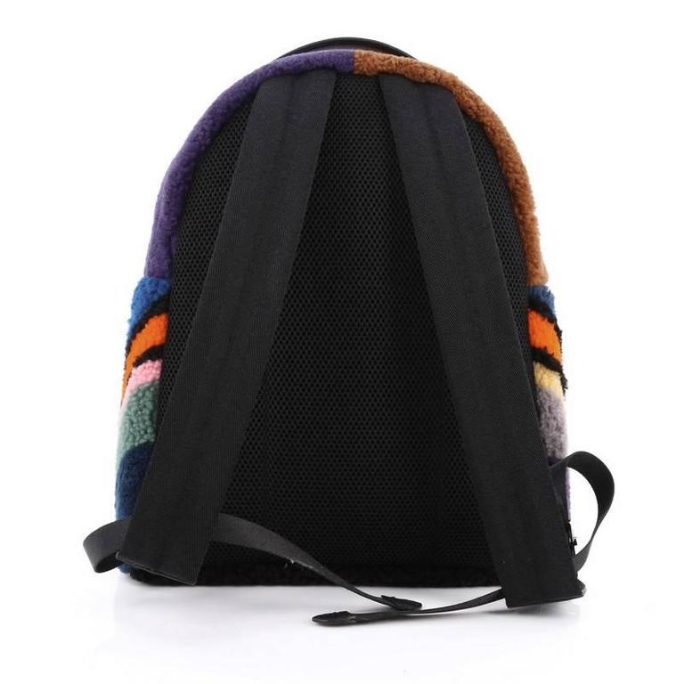 Fendi Bugs Backpack Multicolor Shearling with Fur at 1stdibs