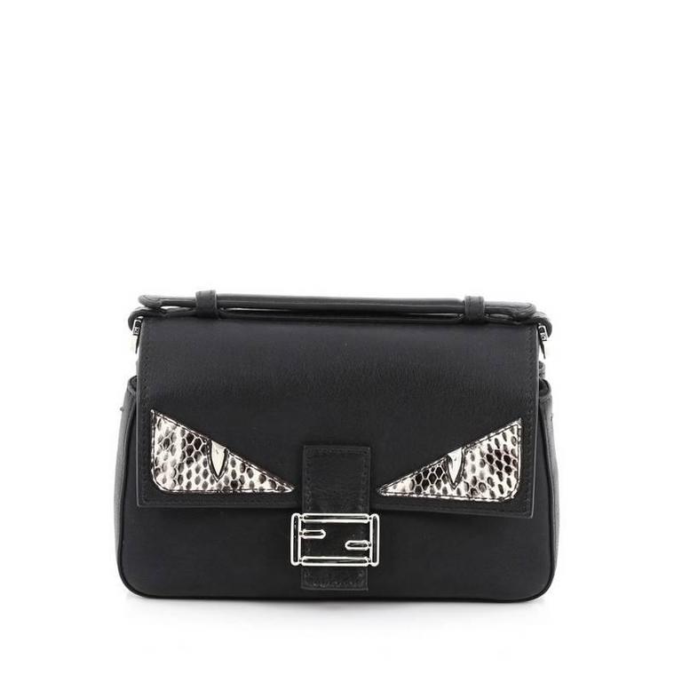 Fendi Double Baguette Monster Crossbody Bag Leather and Python Micro at 1stDibs fendi monster
