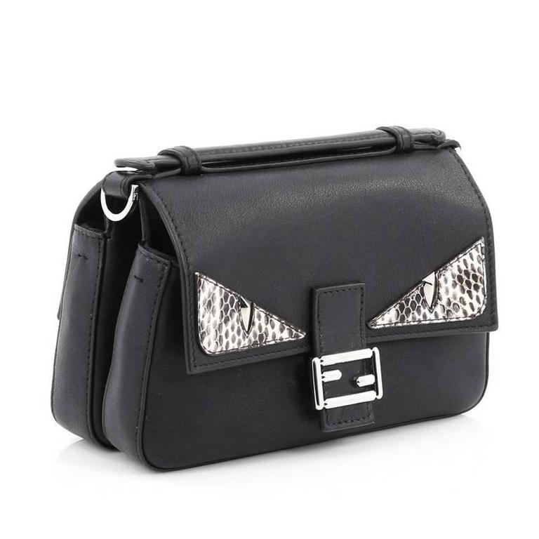 Fendi Double Baguette Monster Crossbody Bag Leather and Python Micro at 1stDibs fendi monster