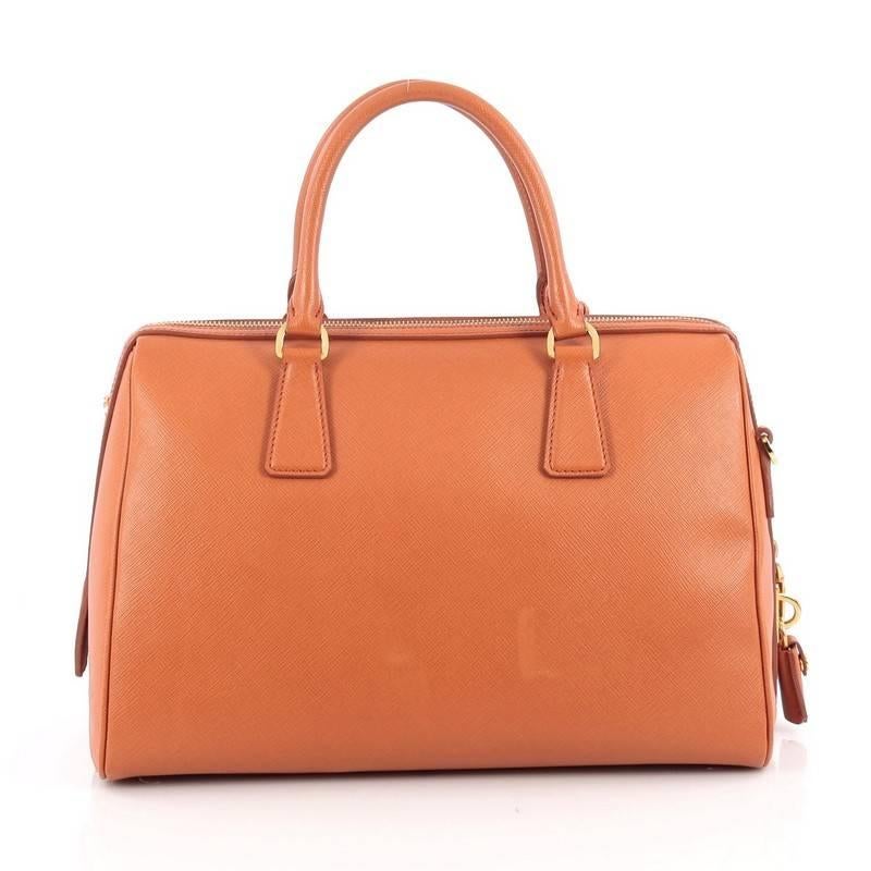 Prada Convertible Bowler Bag Saffiano Leather Medium In Good Condition In NY, NY