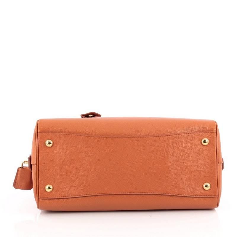 Women's Prada Convertible Bowler Bag Saffiano Leather Medium
