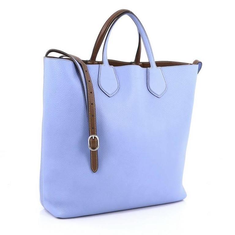 Gucci Ramble Reversible Tote Leather Large At 1stdibs Blue Gucci Ramble Reversible Tote Leather Large For