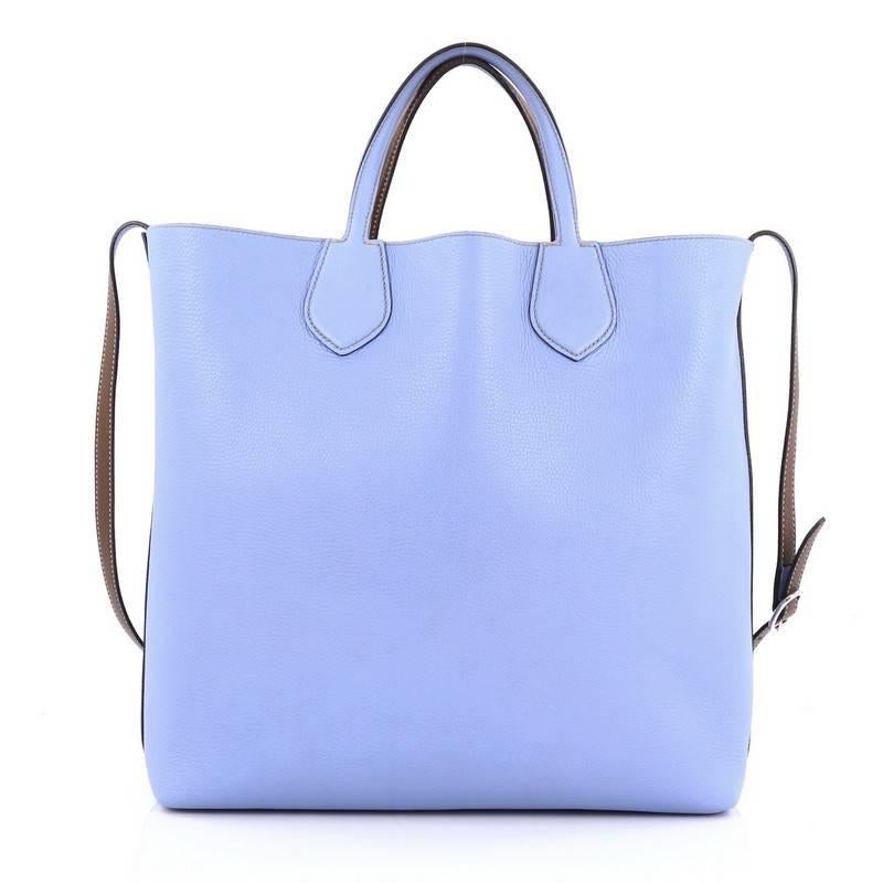 Blue Gucci Ramble Reversible Tote Leather Large