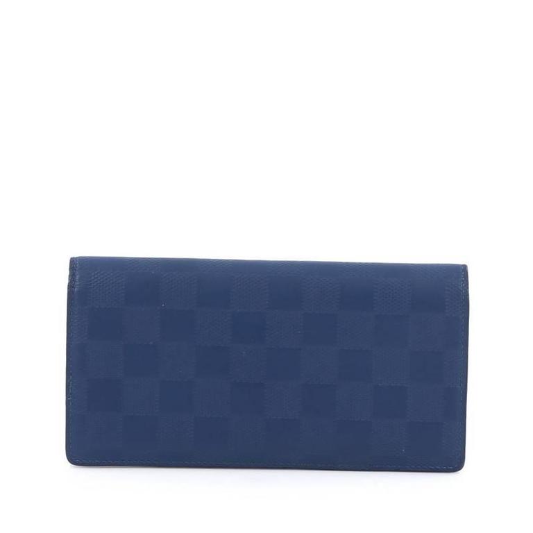 Louis Vuitton, Accessories, Authentic Louis Vuitton Brazza Wallet Damier  Infini Leather Blue