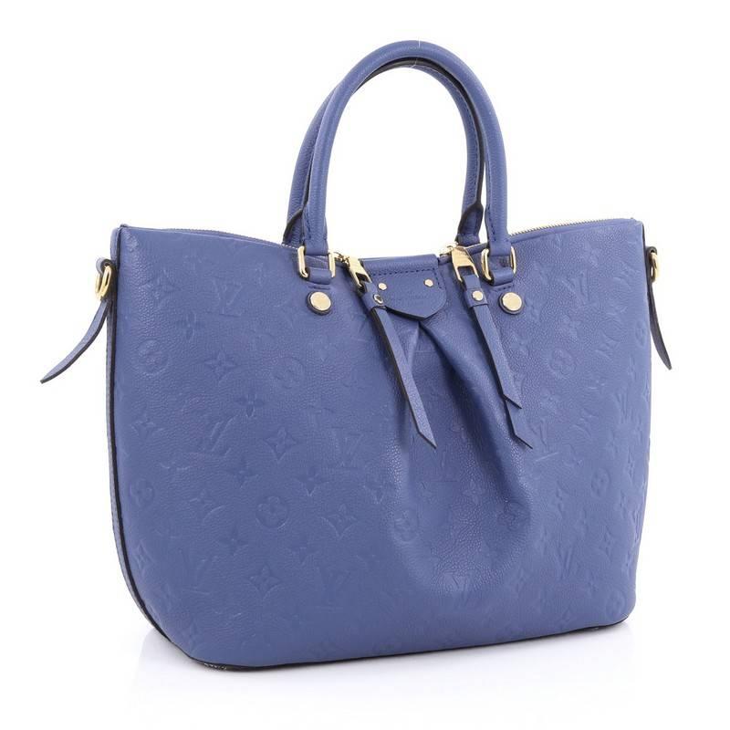 Purple Louis Vuitton Mazarine Handbag Monogram Empreinte Leather MM