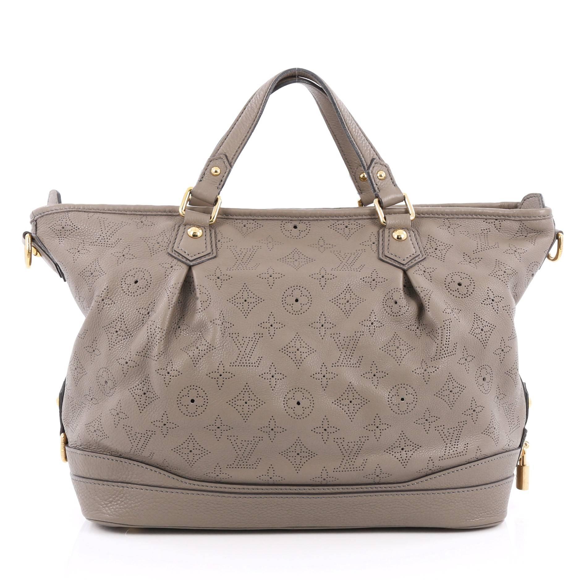 Louis Vuitton Stellar Handbag Mahina Leather PM In Good Condition In NY, NY