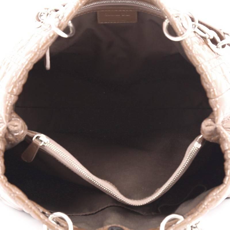 Christian Dior Soft Chain Tote Cannage Quilt Patent Large 1