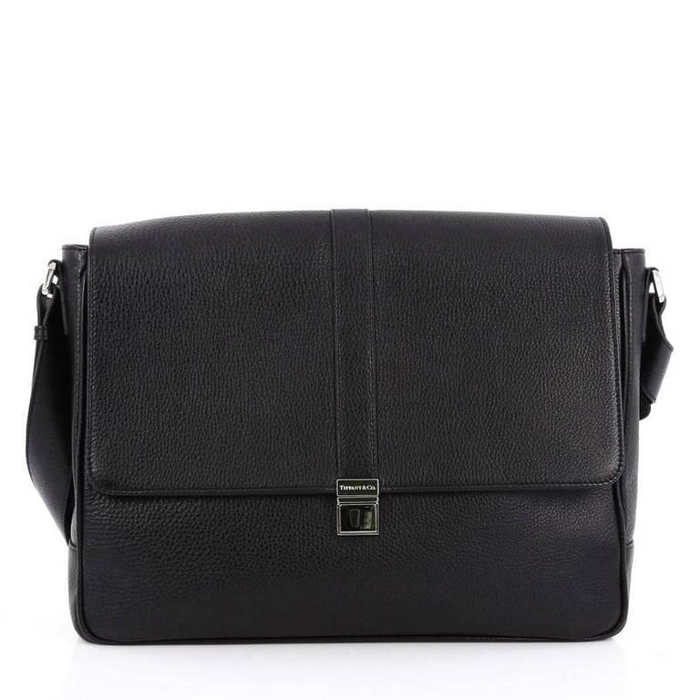 Tiffany and Co. Easton Messenger Bag Leather at 1stDibs