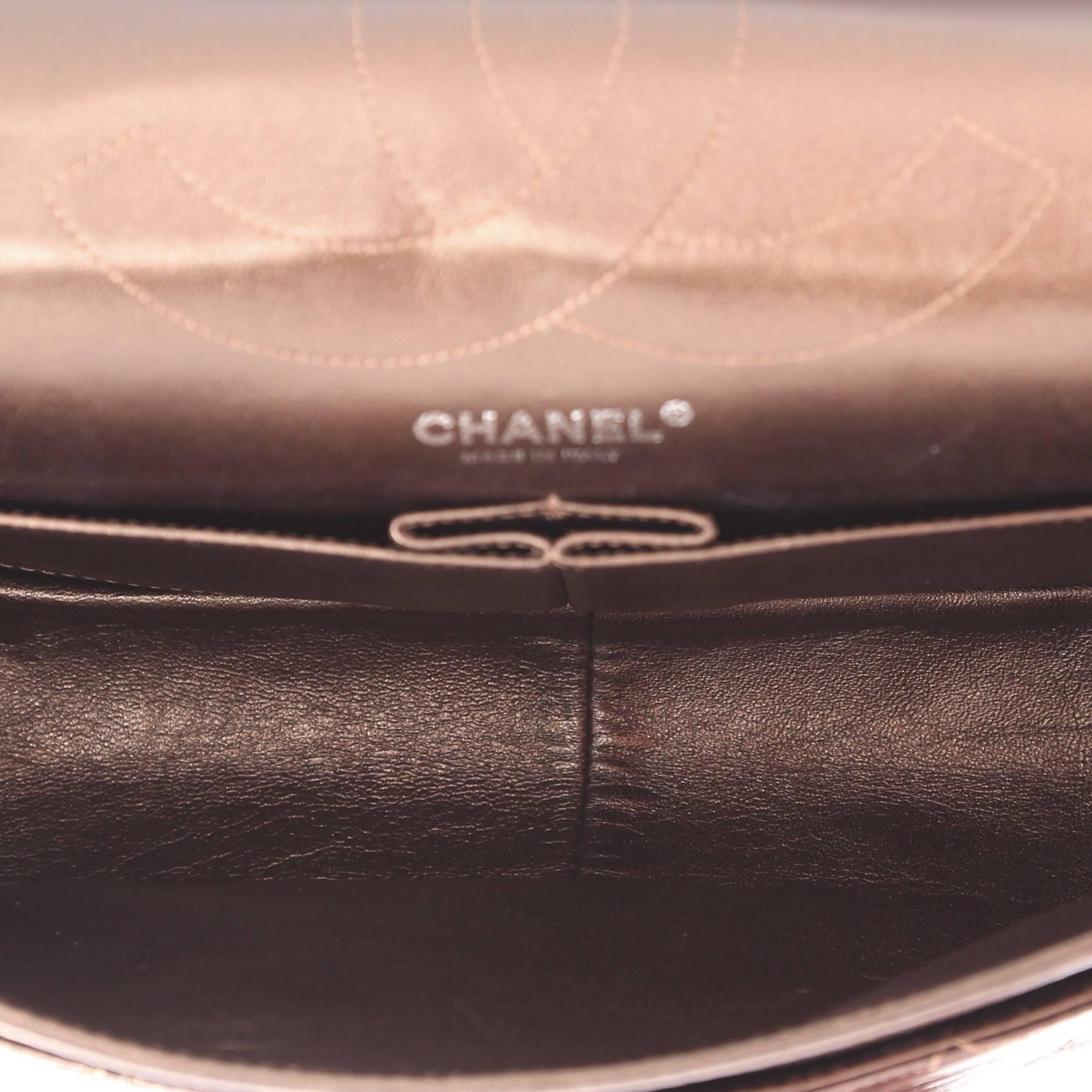 Chanel Reissue 2.55 Handbag Metallic Quilted Aged Calfskin 227 1