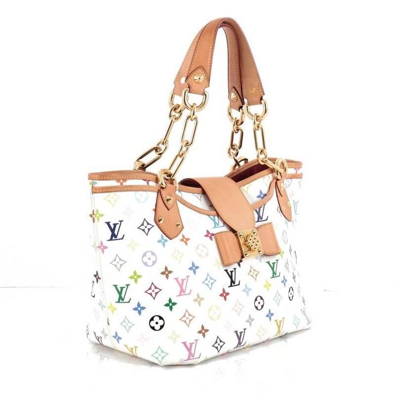 Louis Vuitton Annie Handbag Monogram Multicolor Gm At 1stdibs Beige Louis Vuitton Annie Handbag Monogram Multicolor Gm For