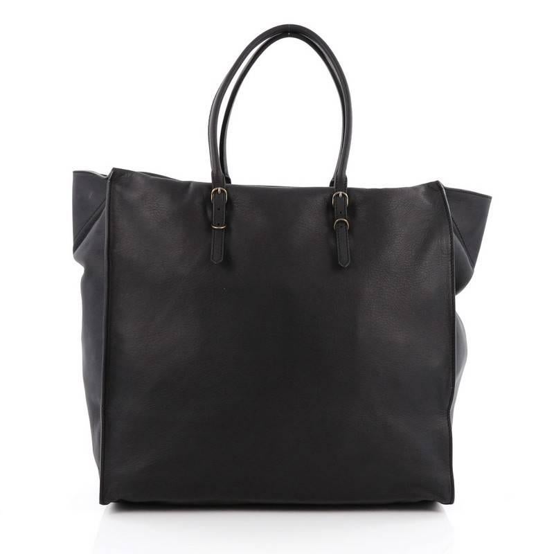 Balenciaga Papier A5 Classic Studs Handbag Leather Medium In Good Condition In NY, NY
