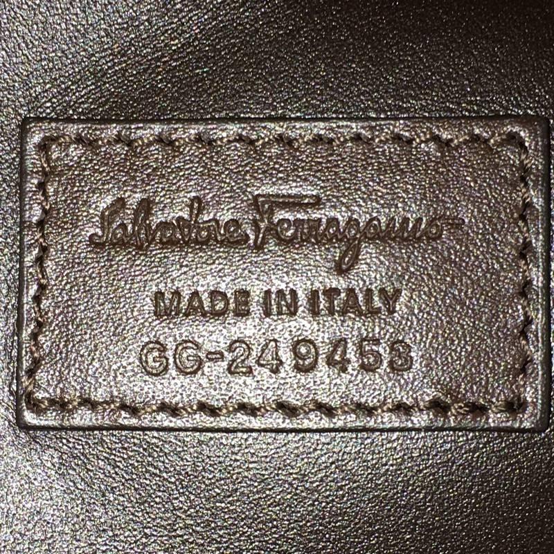 Salvatore Ferragamo Convertible Zip Satchel Woven Leather Large  2