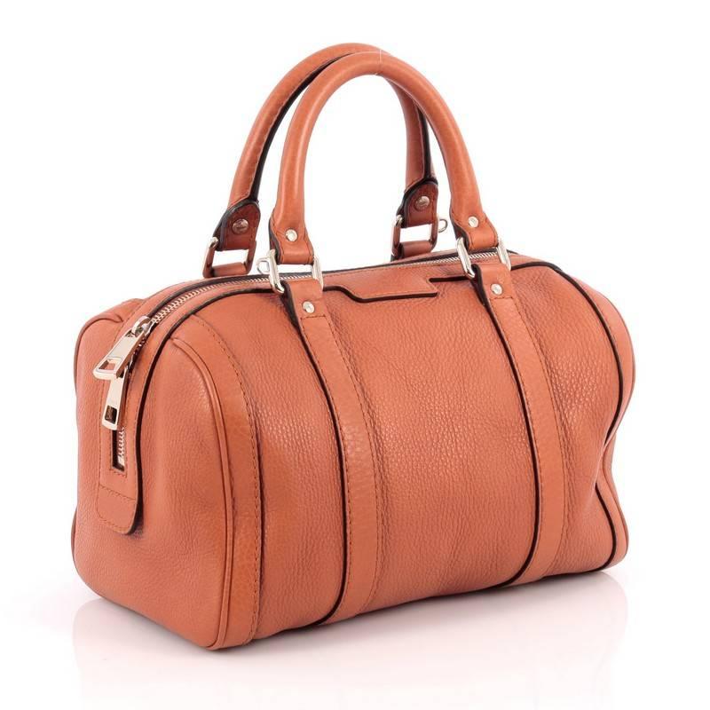 Orange Gucci Joy Boston Bag Leather Small