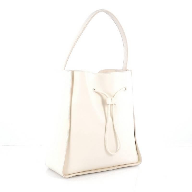 White 3.1 Phillip Lim Soleil Bucket Bag Leather Large