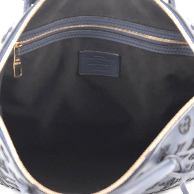 Women's or Men's Louis Vuitton Lockit Handbag Limited Edition Monogram Addiction Rubber Vertical