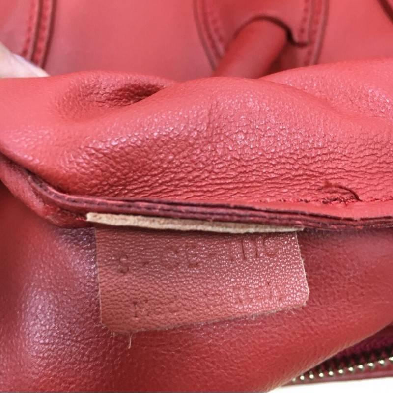 Celine Luggage Handbag Grainy Leather Micro 2