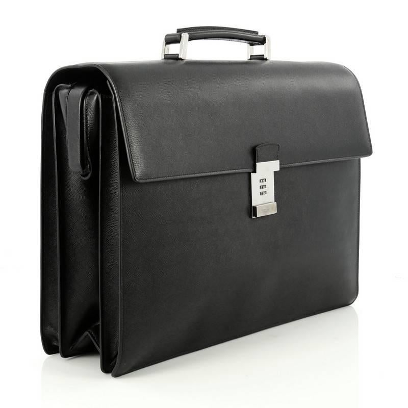 prada saffiano briefcase