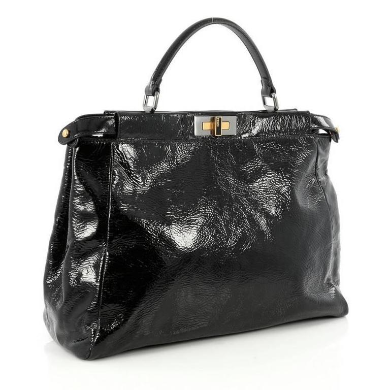 Fendi Peekaboo Handbag Patent Large at 1stDibs