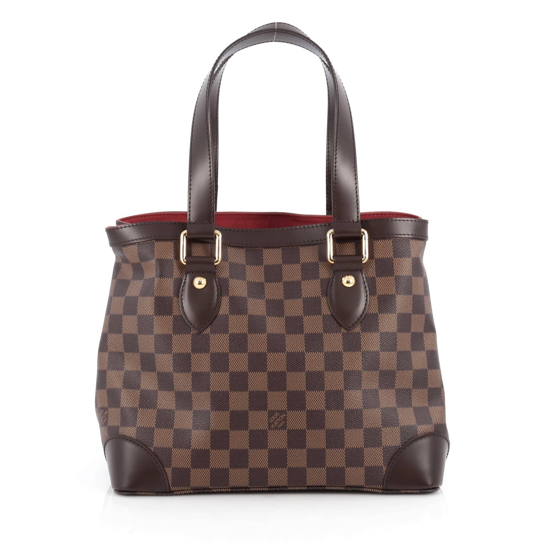 Louis Vuitton Hampstead Handbag Damier PM In Good Condition In NY, NY