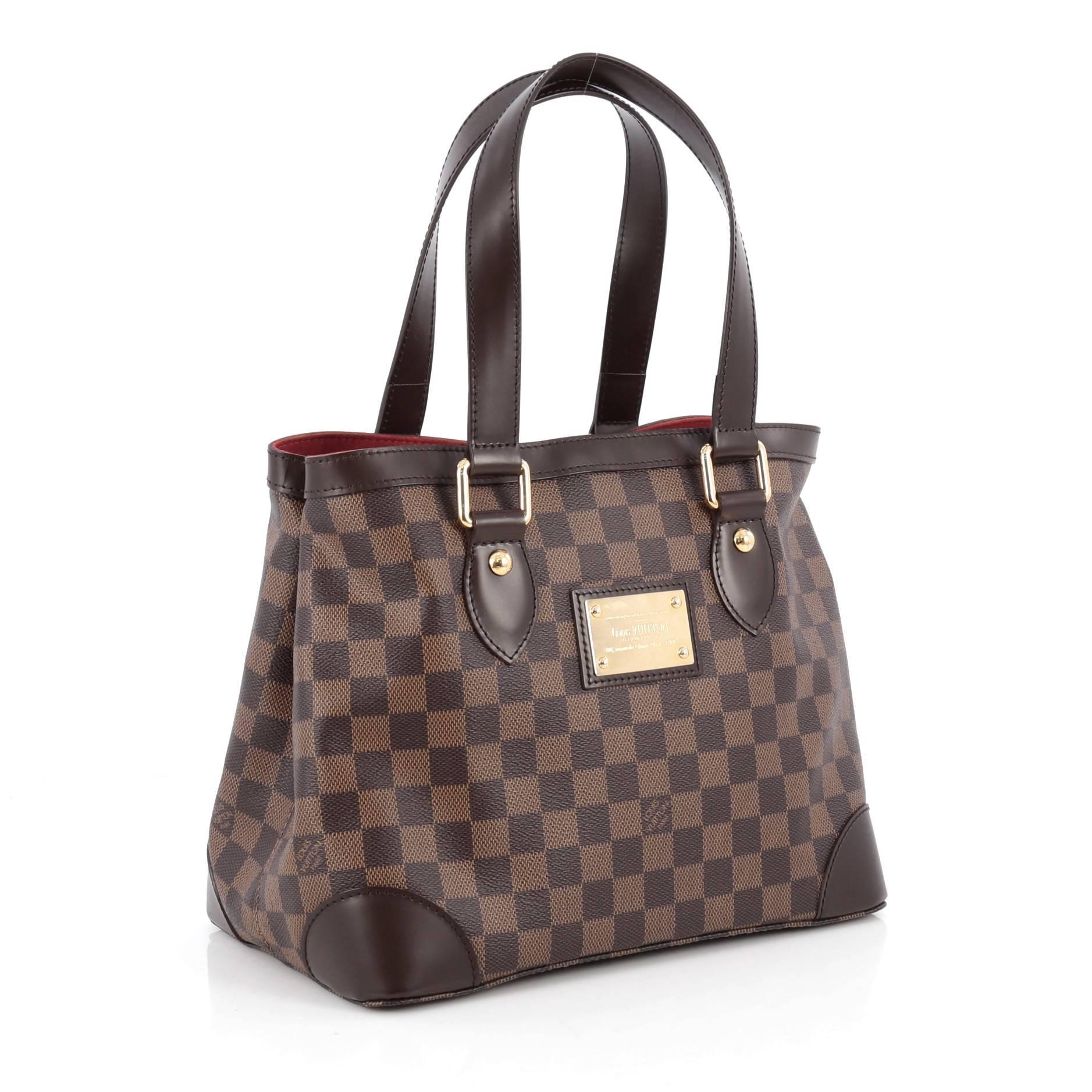 Black Louis Vuitton Hampstead Handbag Damier PM