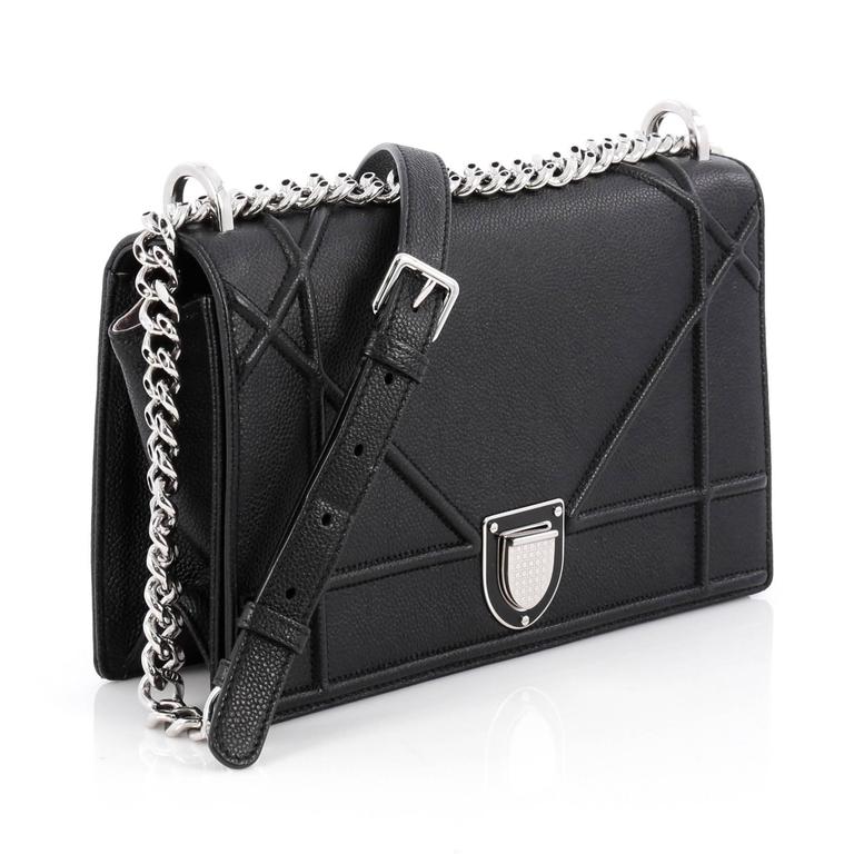 dior black on black bag