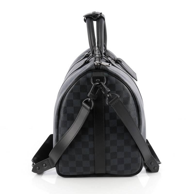 Louis Vuitton Keepall A Dos Bag Damier Cobalt 1