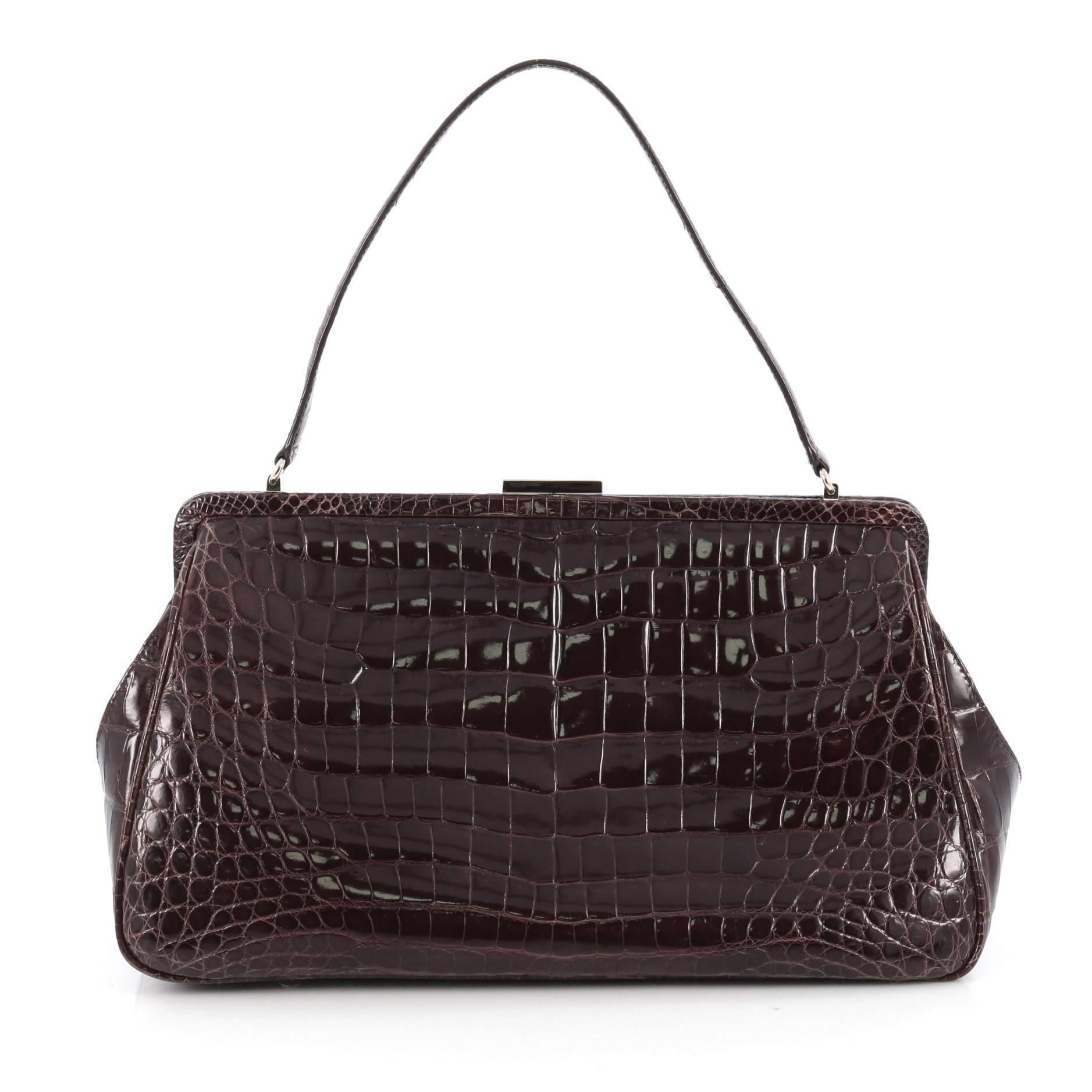 Tiffany & Co. Laurelton Handbag Crocodile In Good Condition In NY, NY