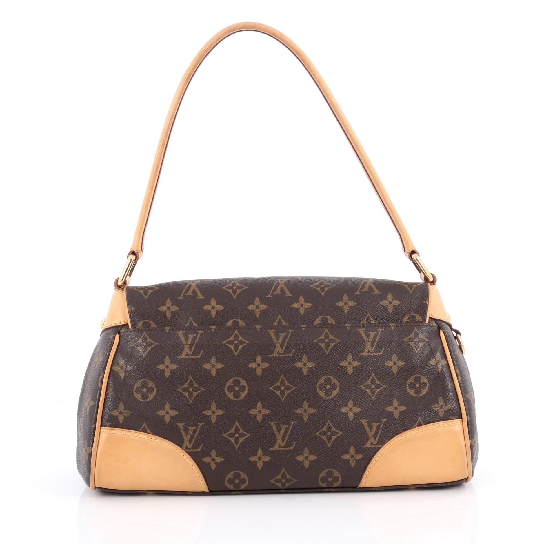 Louis Vuitton Beverly Handbag Monogram Canvas MM In Good Condition In NY, NY
