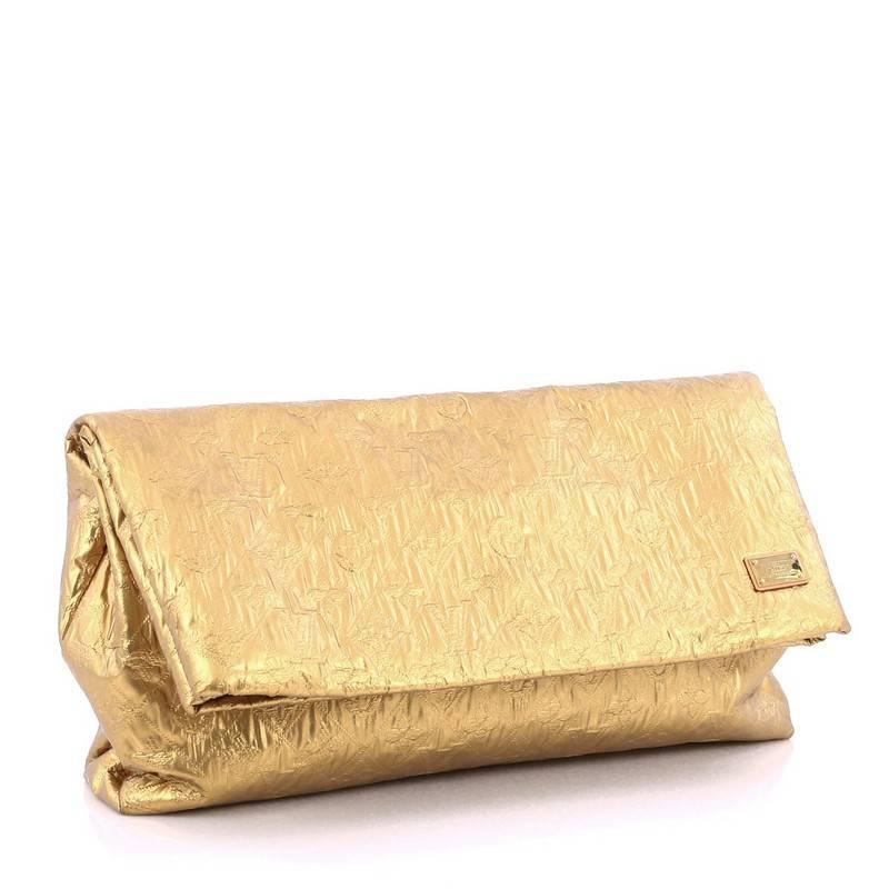Louis Vuitton Limelight Clutch Metallic Jacquard Textile GM In Good Condition In NY, NY