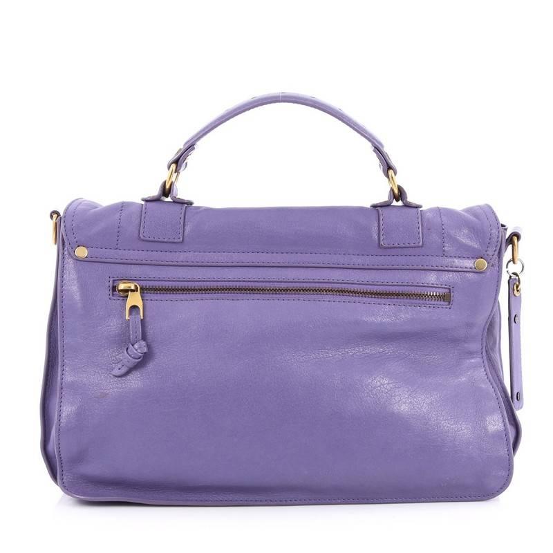 Proenza Schouler PS1 Satchel Leather Medium In Good Condition In NY, NY