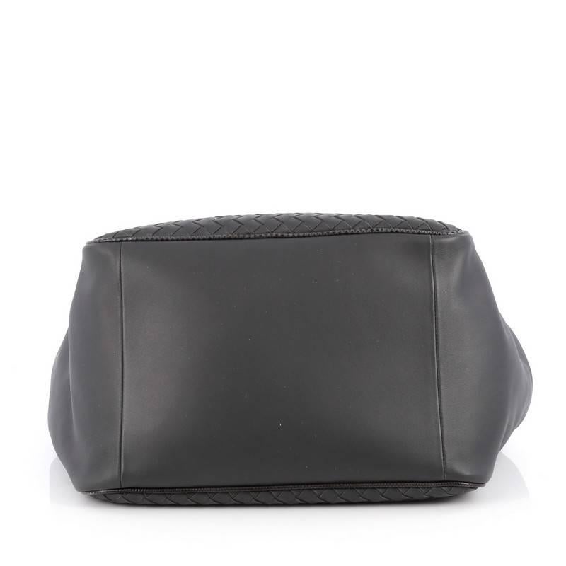 Women's or Men's Bottega Veneta Zip Pocket Shoulder Bag Intrecciato Nappa with Snakeskin