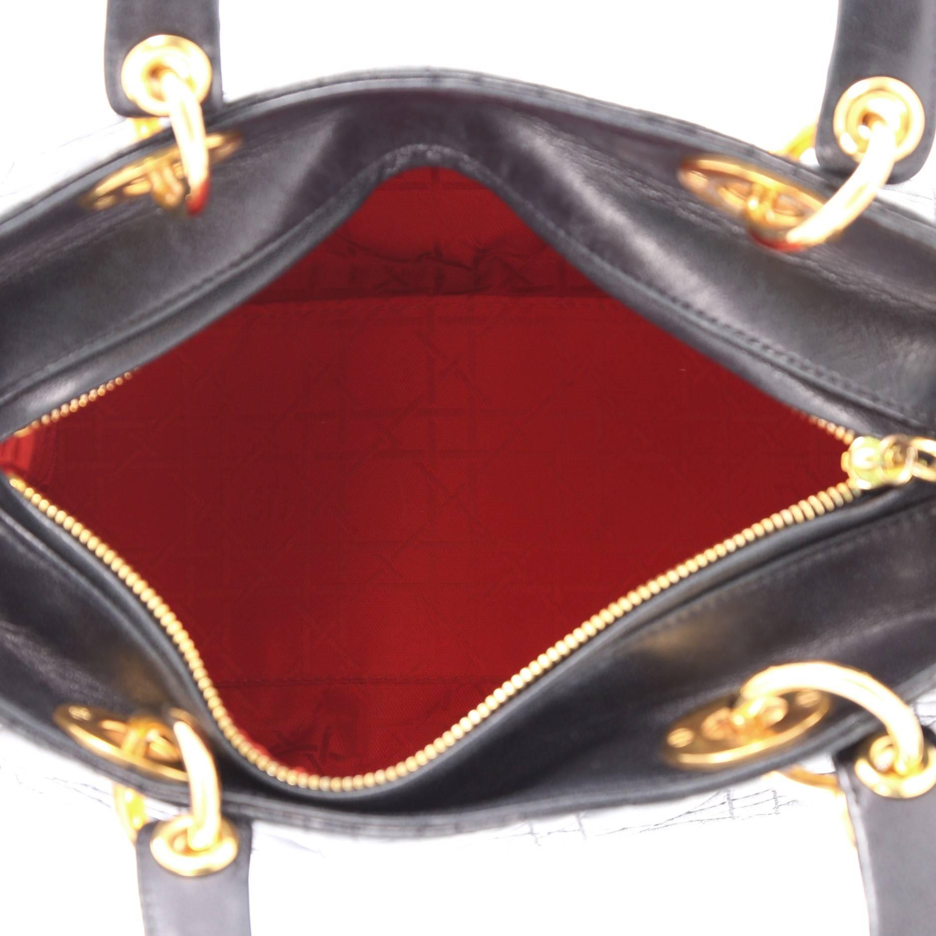 Women's or Men's Christian Dior Lady Dior Handbag Cannage Quilt Lambskin Medium